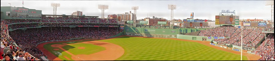 Fenway Park Panorama from the top of the Green Monster