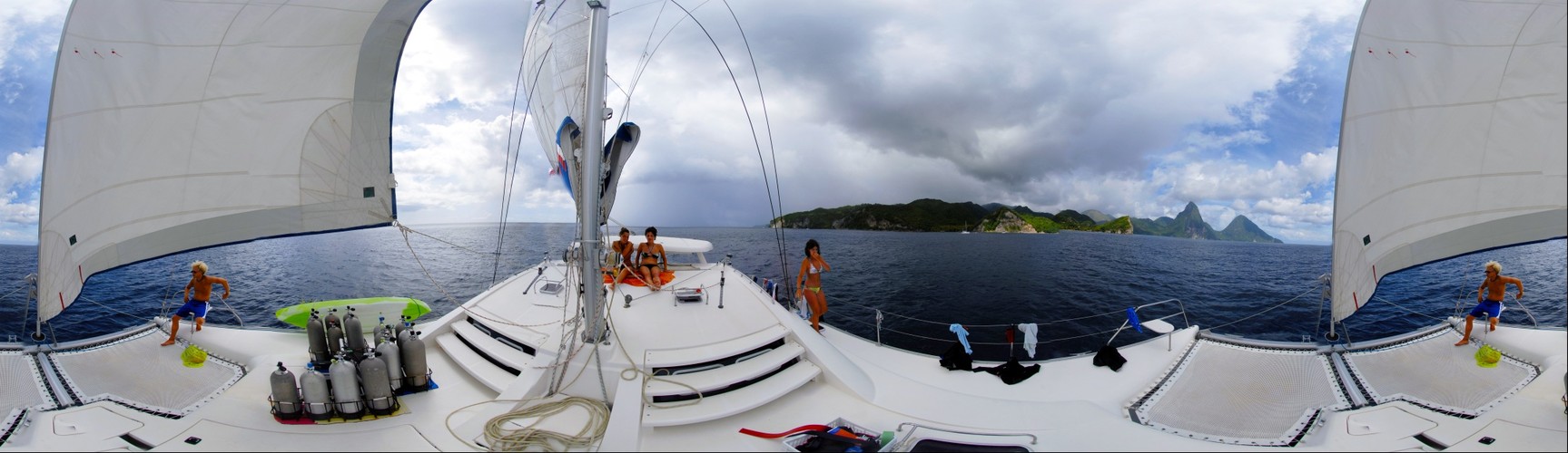 Odyssey students enjoy sailing in St Lucia