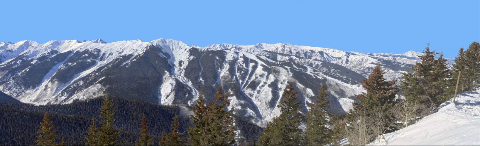 Aspen Highlands from the deck on top of Ajax, Colorado