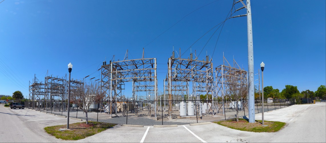 Power Substation in Stereographic 3D