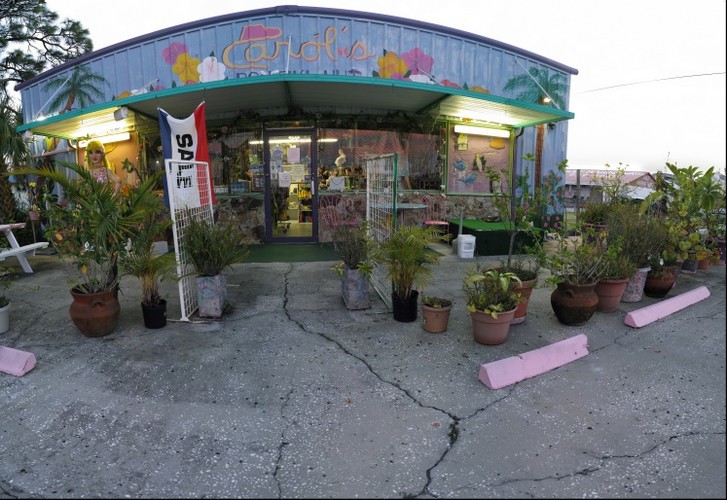 Unusual Shop in Tarpon Springs, Left Eye View