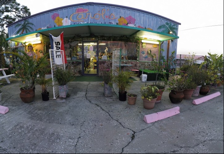 Unusual Shop in Tarpon Springs Sponge Docks, Right Eye View of Stereoscopic Pair