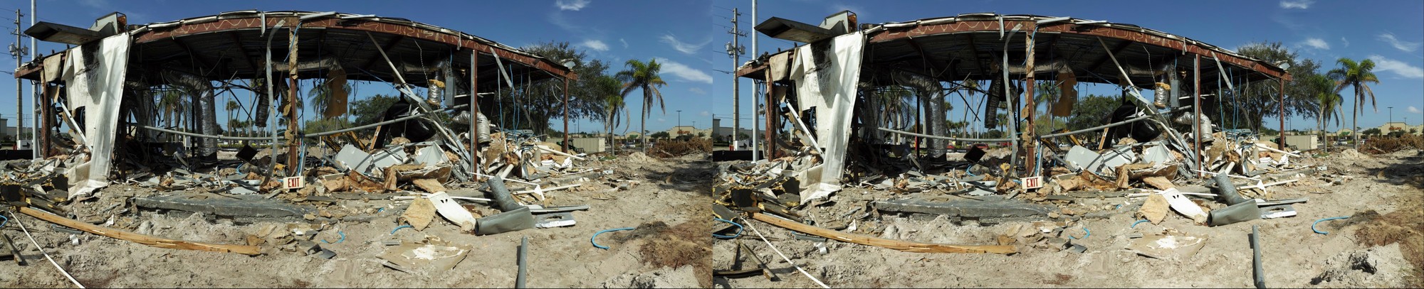 Checkers Fast Food Joint Teardown in stereoscopic 3D