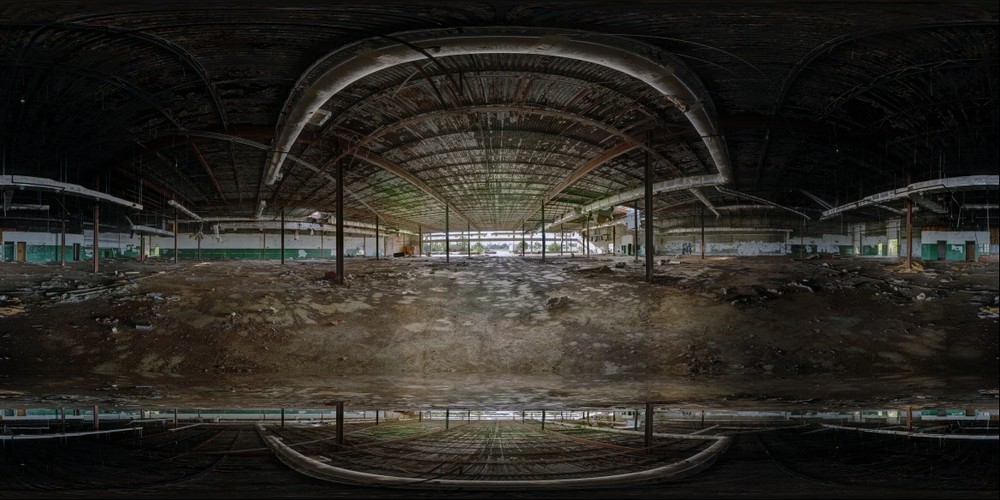 Old Publix Supermarket Shell - in HDR Equirectangular