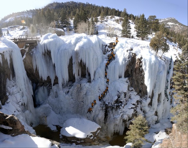 Ouray Ice Climbers - Action Sequence