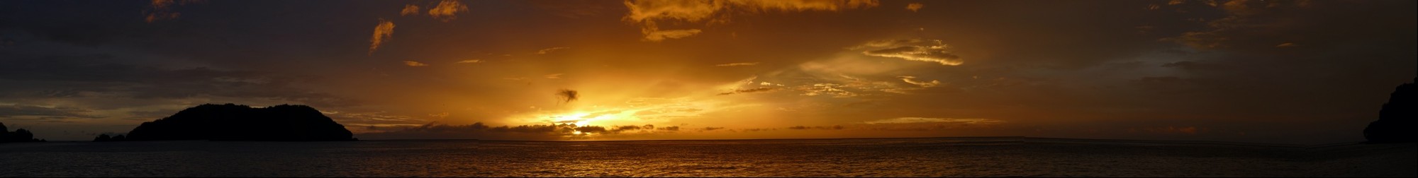 Sunset off St Vincent, Chateaubelair