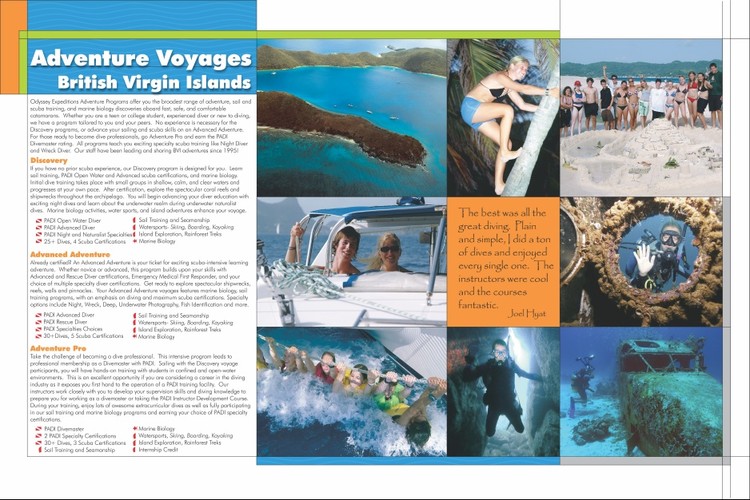 Odyssey Expeditions Tropical Marine Biology Voyages 2017 Brochure 