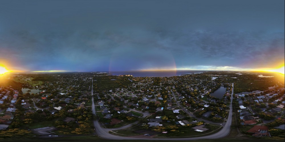 Tarpon Springs Sunrise with Rainbow