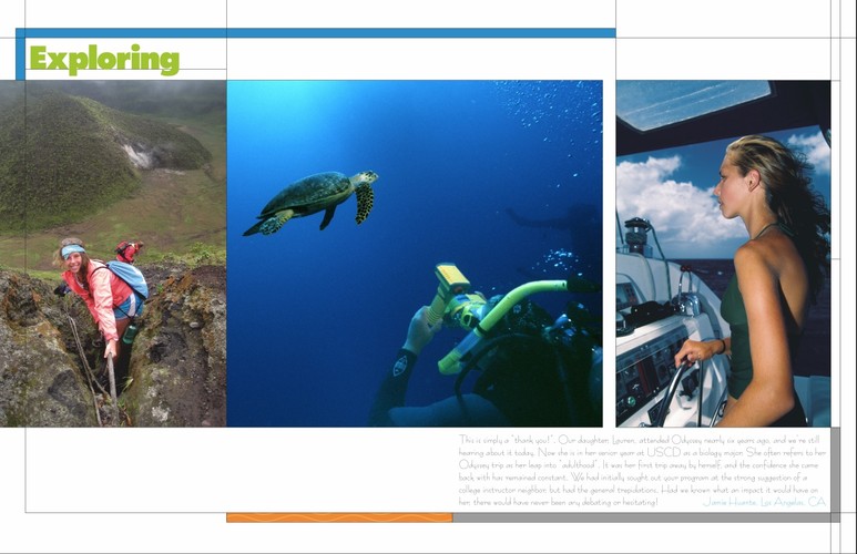 Odyssey Expeditions Tropical Marine Biology Voyages - 2022 Brochure, pages 4-5