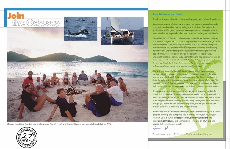 Odyssey Expeditions Tropical Marine Biology Voyages - 2022 Brochure, pages 6-7
