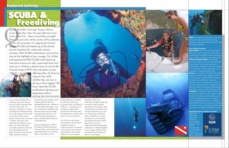 Odyssey Expeditions Tropical Marine Biology Voyages - 2022 Brochure, pages 10-11