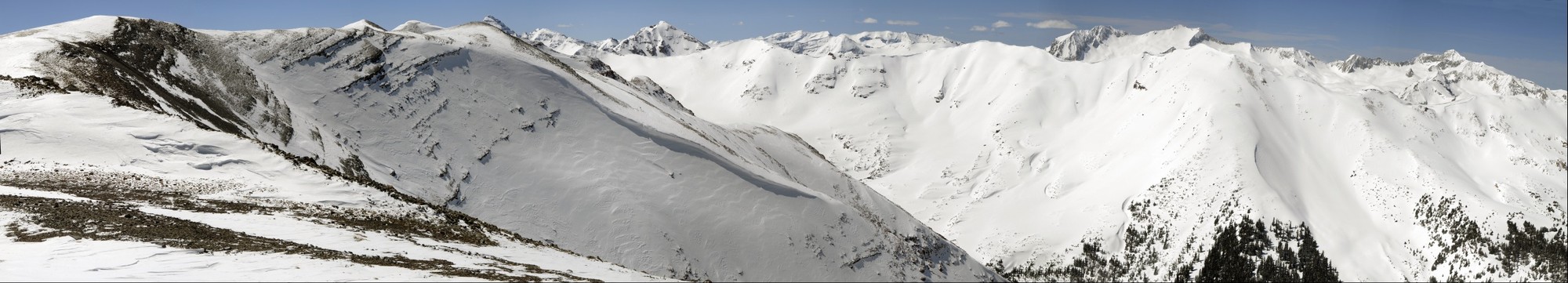 Snowmass Mountain from Baldy Mountain after a big snow