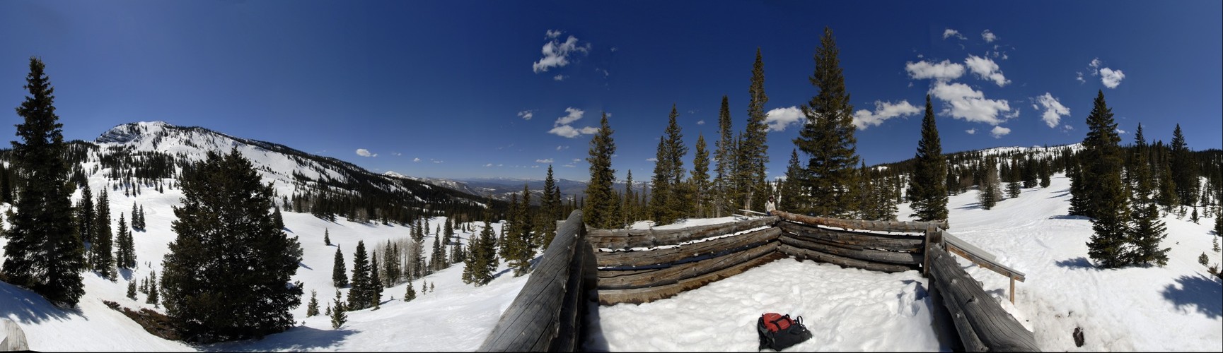 Hanging Valley, Snowmass, Colorado on closing of ski season day